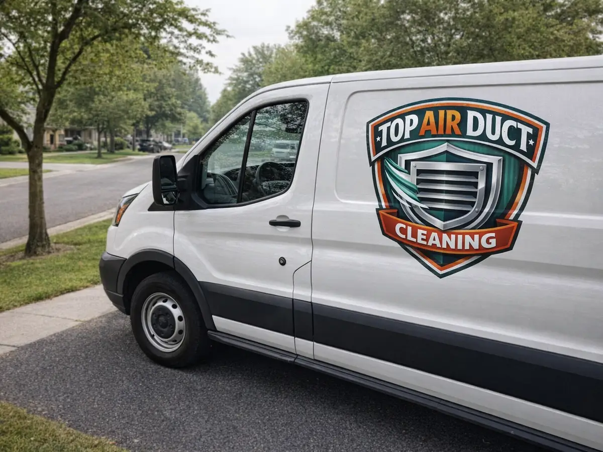 Service van arriving on a Houston, TX street — local same-day coverage